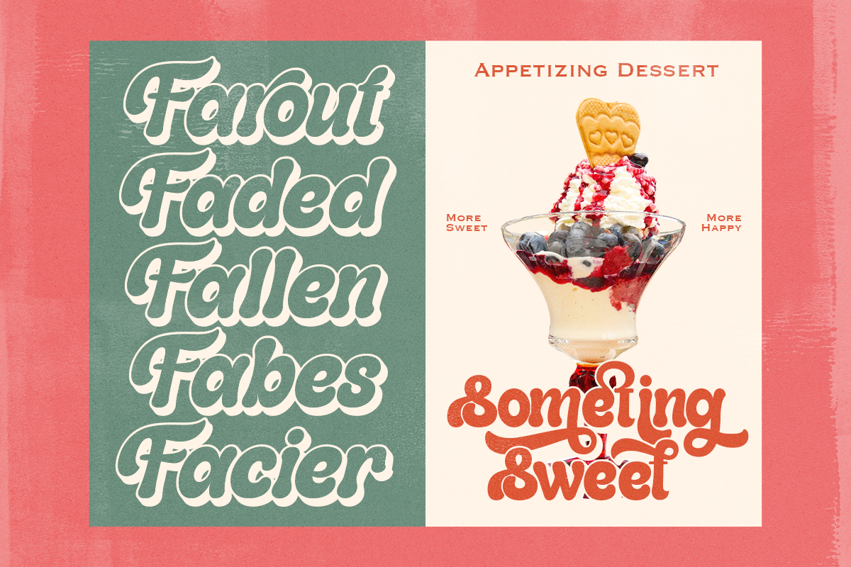 Mantige - Chunky Retro Font, a Serif Font by Pandeka Studio (Photo 10 of 13)