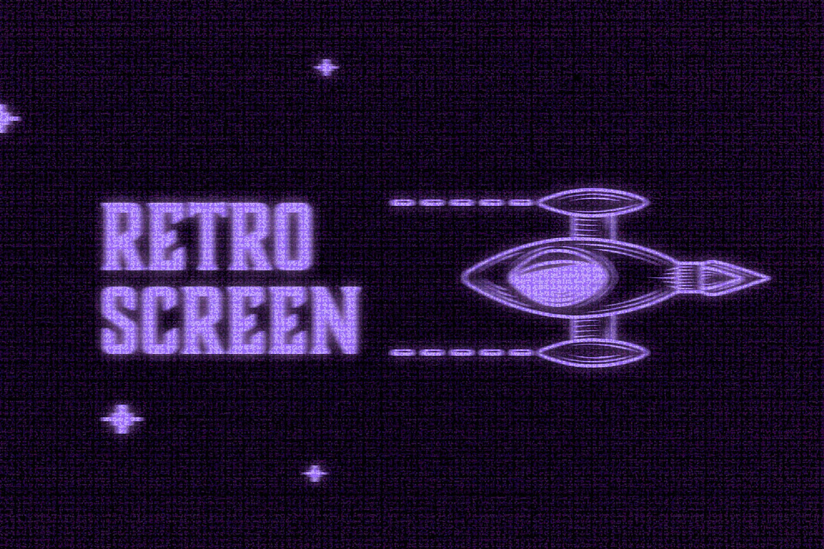 Neon Retro Screen Mockup, a Layer Style Add-On by studiogstock (Photo 1 of 4)