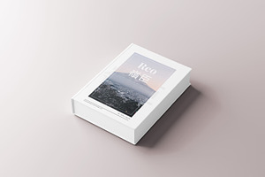 Large Hard Cover Book Mockup