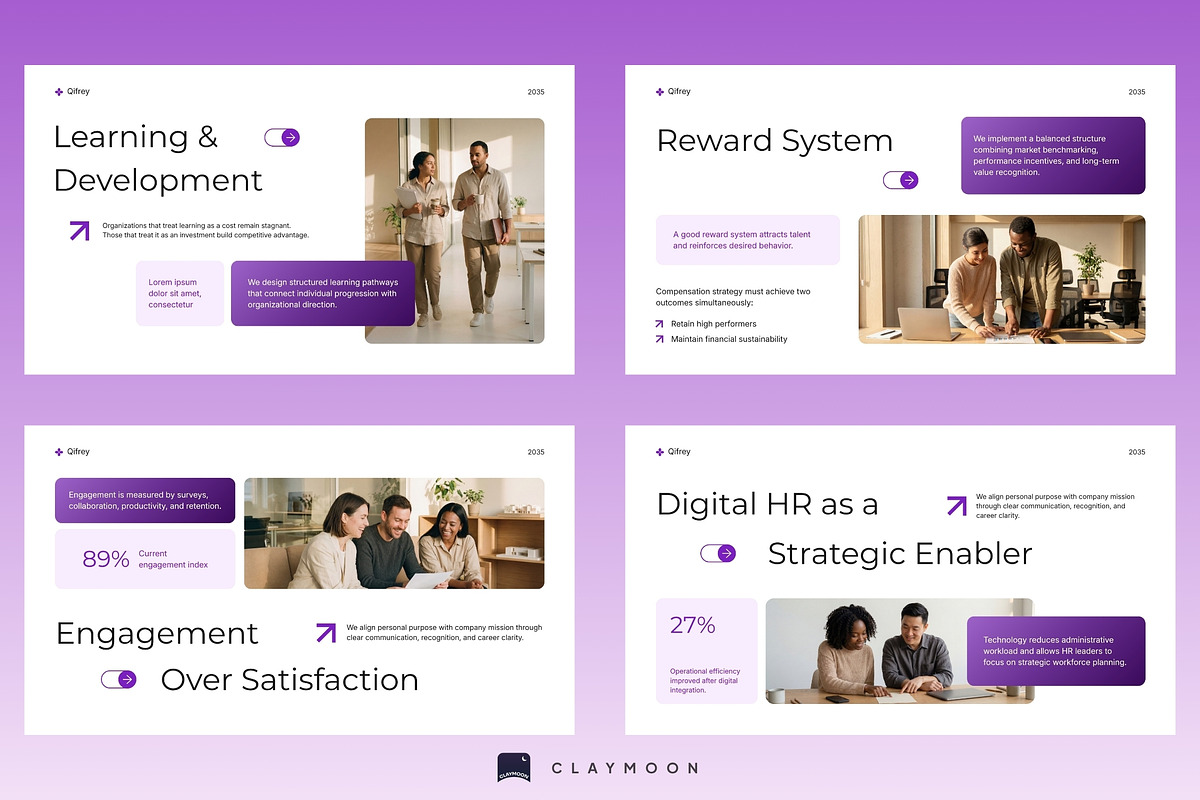 HR Management Presentation Deck, a Presentation Template by Claymoon Lab (Photo 5 of 7)