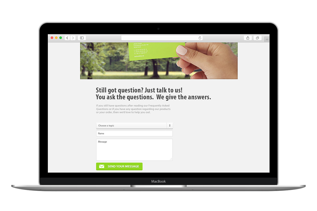 Eco friendly bike shop website, a Websites & App Template by AndreasGalster (Photo 4 of 5)