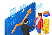 Partnership and Business Teamwork, a Finance Illustration by TAlex (Thumbnail 3 of 6)