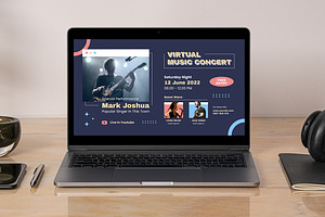 Virtual Concert Digital Poster