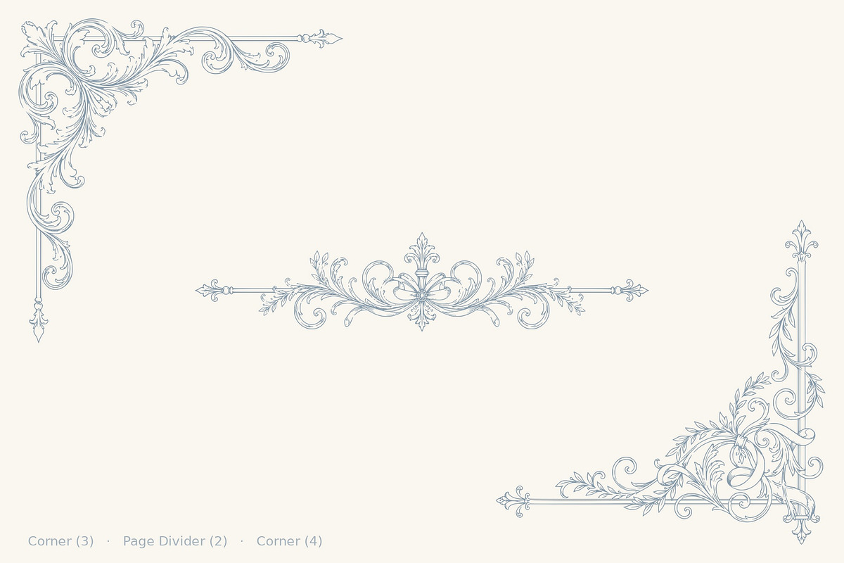 Border, Corner & Divider Collection, a Decorative Illustration by AW Studios (Photo 8 of 20)