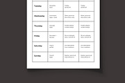 Weekly Meal Planner, a Stationery Template by MightyDesign (Thumbnail 3 of 8)