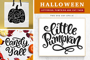 Halloween Lettering, Tags, Pumpkins, an Object Graphic by Katrinelly (Thumbnail 1 of 14)