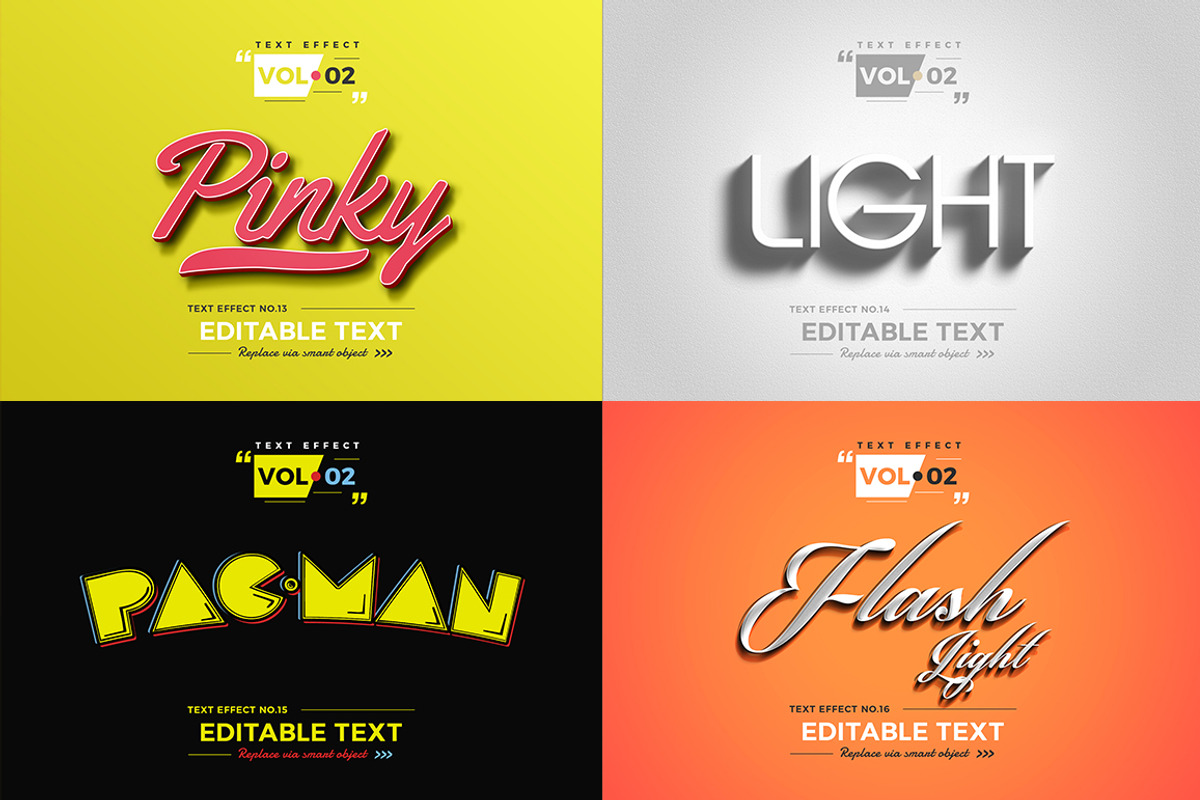 Photoshop Text Effects Volume 2, a Layer Style Add-On by Marvel (Photo 2 of 10)