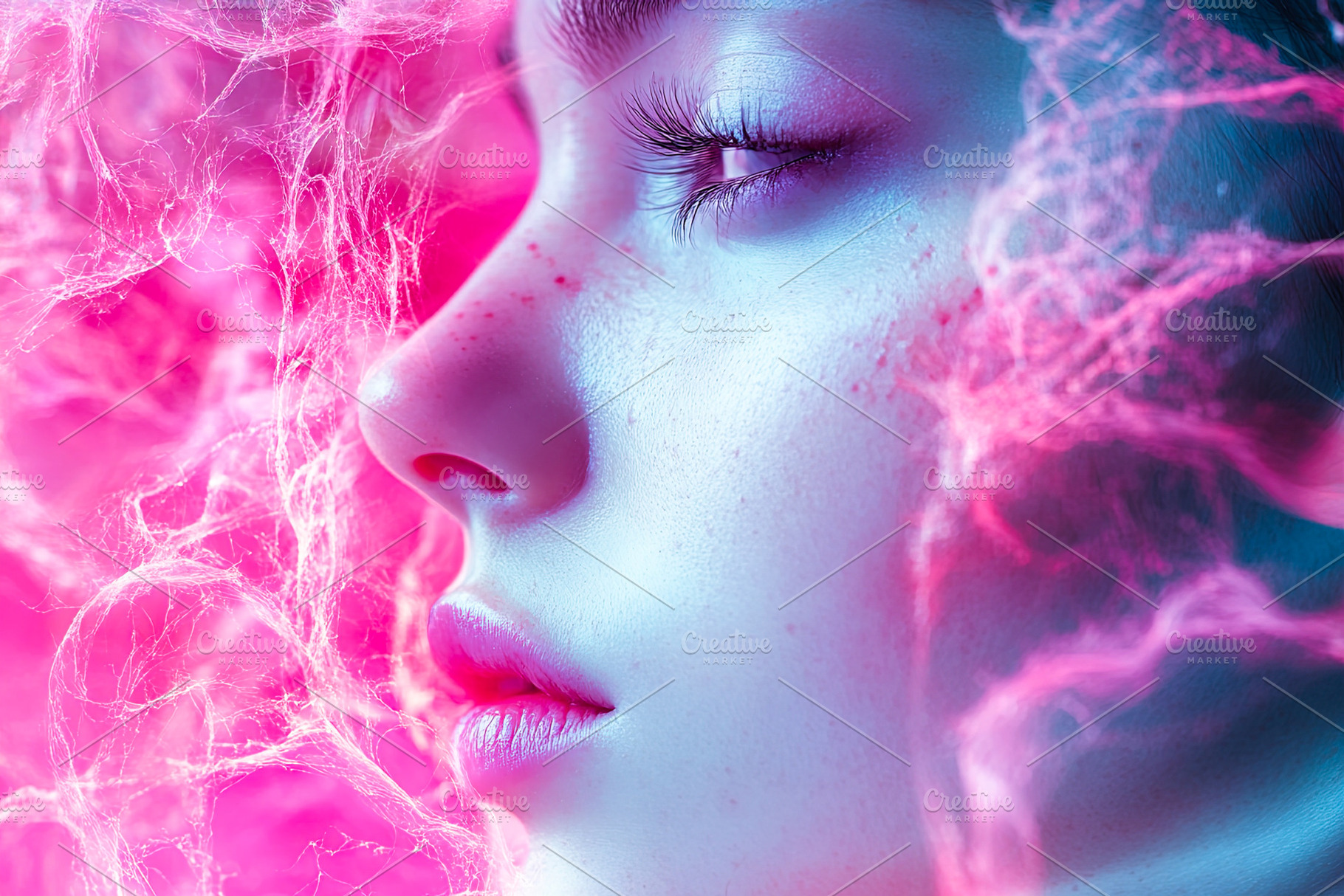 Abstract Beauty and Neon Light, a Person Photo by Ales Munt