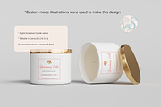 Floral Candle Label Template, a Stationery Template by Little Creative Scribbles (Thumbnail 2 of 5)