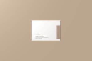 Landscape Bi-fold Brochure Mockup