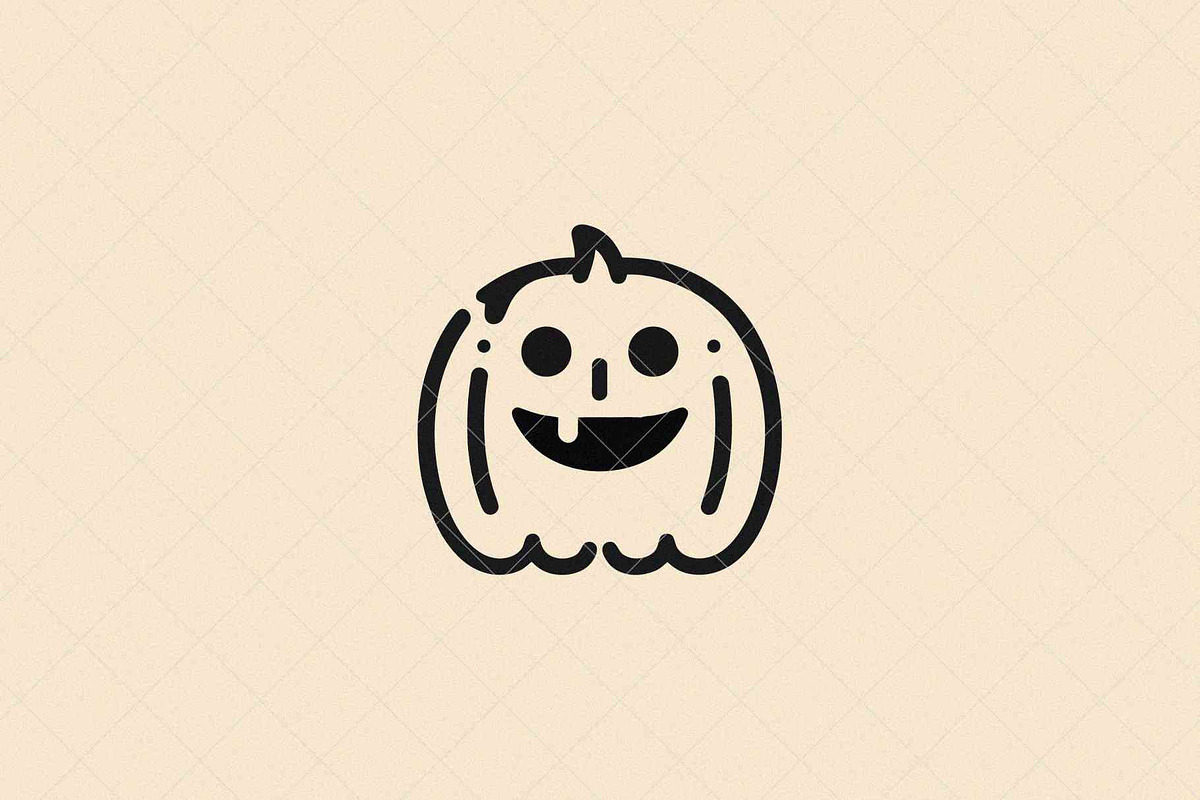 Happy Pumpkin Icon, a Seasonal Illustration by Vectorium Studio (Photo 1 of 3)