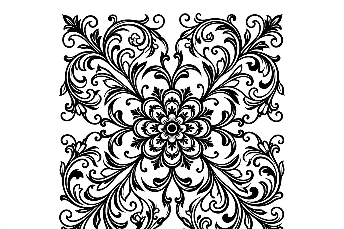50 Elegant Floral Ornament Bundle, a Decorative Illustration by Amazin_art (Photo 39 of 42)