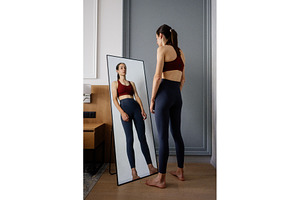 Young woman notices rounded