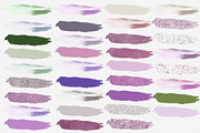 Watercolor Paint Strokes in Wisteria, a Texture Graphic by ClipartBrat Graphics (Thumbnail 2 of 2)
