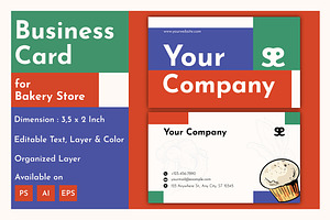 Bakery Store Business Card