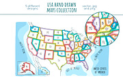 US maps collection, an Education Illustration by Illustrationsforteachers (Thumbnail 5 of 7)