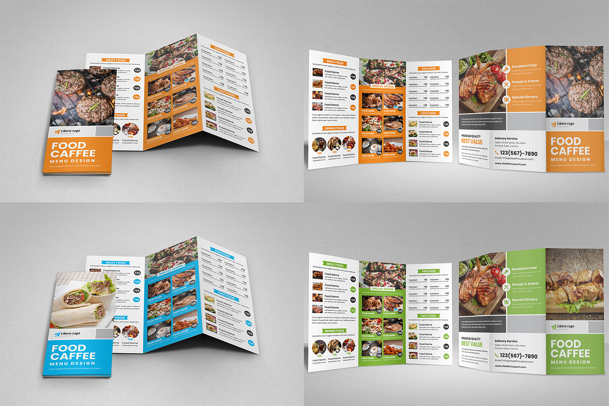 Food Menu Restaurant Brochure Bundle, a Brochure Template by Miyaji75 (Photo 9 of 12)