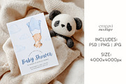 5x7 Baby Shower Card Mockup, a Mockup by EmpaviMockups (Thumbnail 4 of 8)