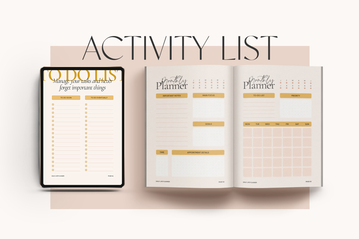 SALE 2024 Planner & Journal CANVA PS, a Magazine Template by Eviory (Photo 8 of 27)