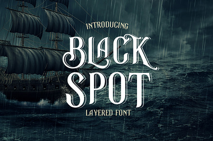Black Spot Vintage Display Font