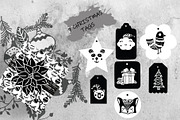 Scandinavian Christmas Elements, an Animal Illustration by Pixavics (Thumbnail 4 of 5)