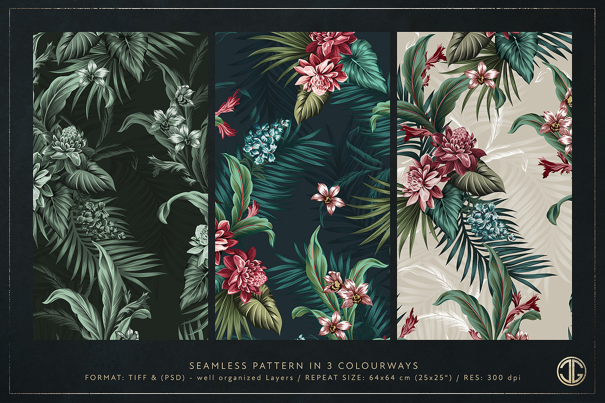 VINTAGE GARDEN Seamless Pattern, a Pattern Graphic by C & G (Photo 2 of 6)