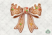 Gingerbread Coquette Bow Christmas, an Illustration by Craft Nest (Thumbnail 1 of 6)