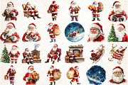 Christmas Santa Claus Watercolor, an Illustration by Libby Wishes (Thumbnail 2 of 7)