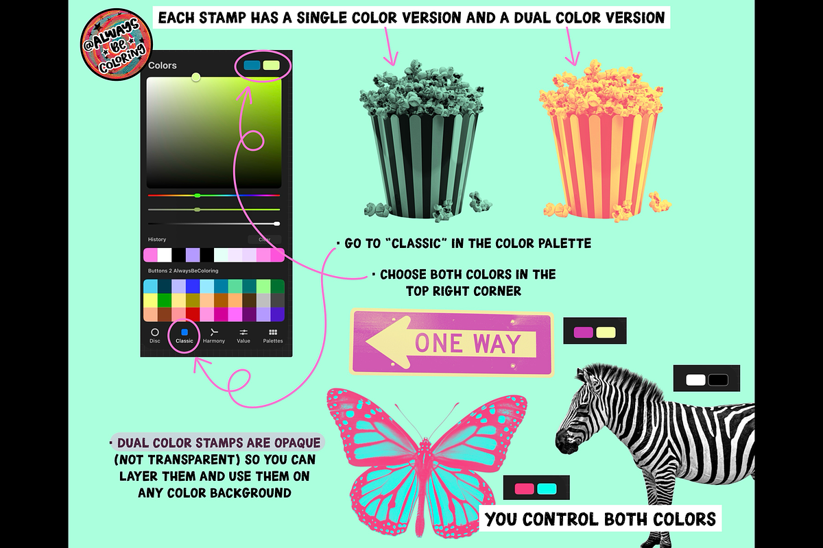 Procreate Photo Collage Brush Set, a Brush Add-On by AlwaysBeColoring (Photo 5 of 15)