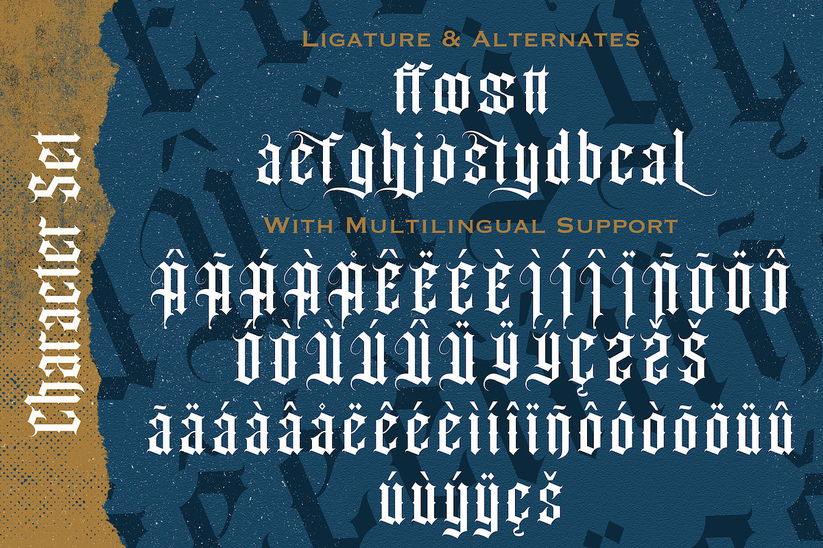 Angel Wish - Blackletter Font, a Blackletter Font by StringLabs (Photo 12 of 13)