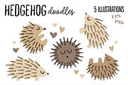 Happy Hedgehogs - Illustration Set, an Animal Illustration by Illustrations by Jessie (Thumbnail 2 of 4)