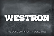 Westron Vintage Western Apparel Font, a Slab Serif Font by OWPictures (Thumbnail 1 of 9)