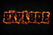 Fire Text Effects for Photoshop, a Layer Style Add-On by Creativenauts (Thumbnail 1 of 5)