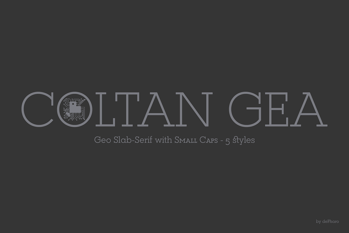 Coltan Gea Slab -5 fonts- preview 2