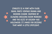 Starlets 1920s Actress Display Font, a Sans Serif Font by Cosy Fox (Thumbnail 5 of 7)