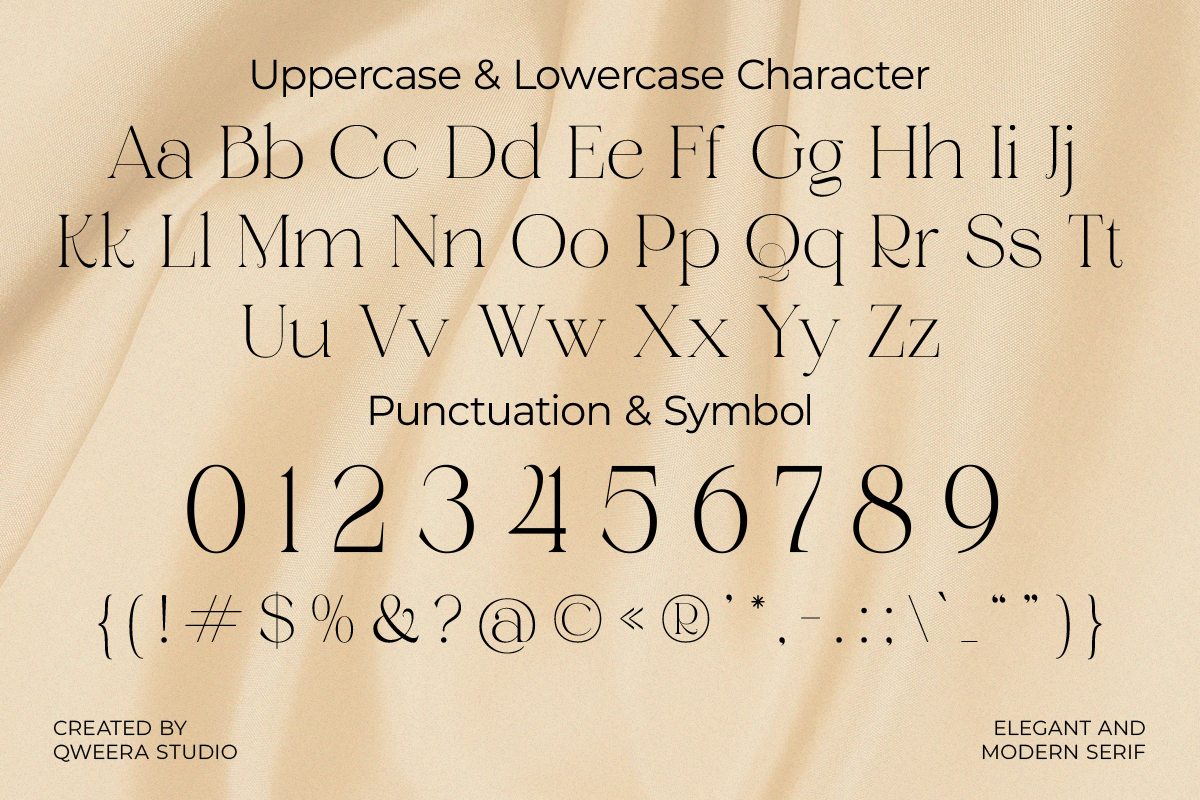 Annagia - Modern Elegant Luxury, a Serif Font by Qweera Studio (Photo 12 of 12)