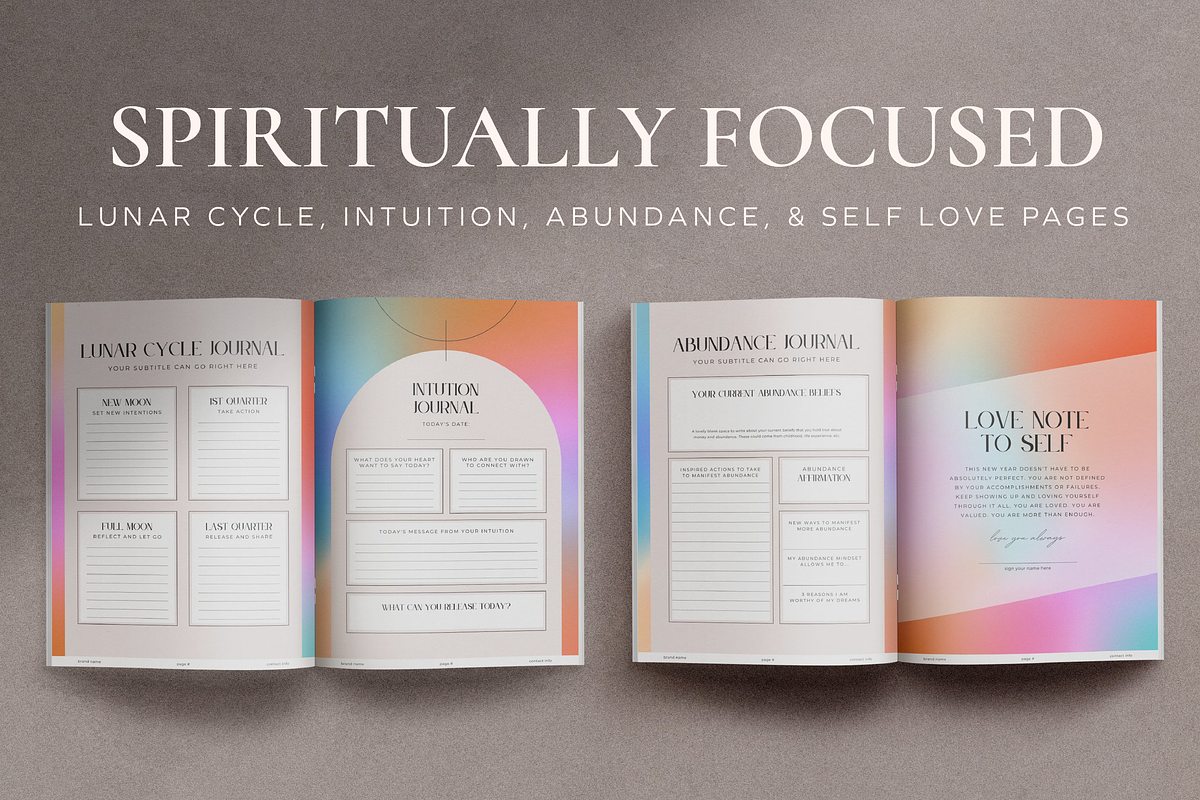 2026 Journal Planner Canva Template, a Magazine Template by Studio Soluna (Photo 10 of 14)
