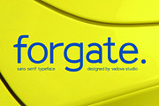 Forgate Sans Serif Typeface Font, a Sans Serif Font by Vadovastd (Thumbnail 1 of 7)