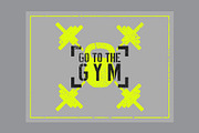 Gym vintage vector poster set., a Sport Illustration by PoPaShop (Thumbnail 4 of 6)