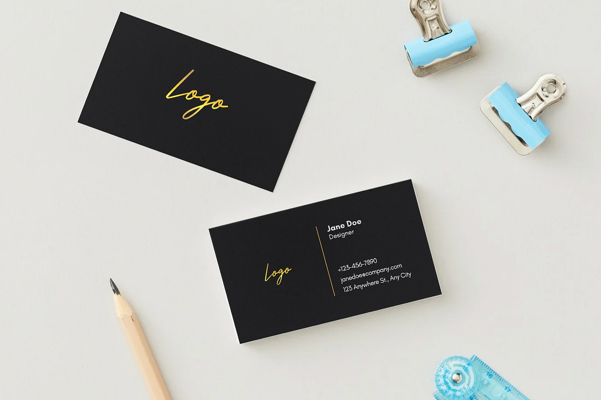 Business Card Mockup + Template, a Business Card Template by Korner (Photo 5 of 13)