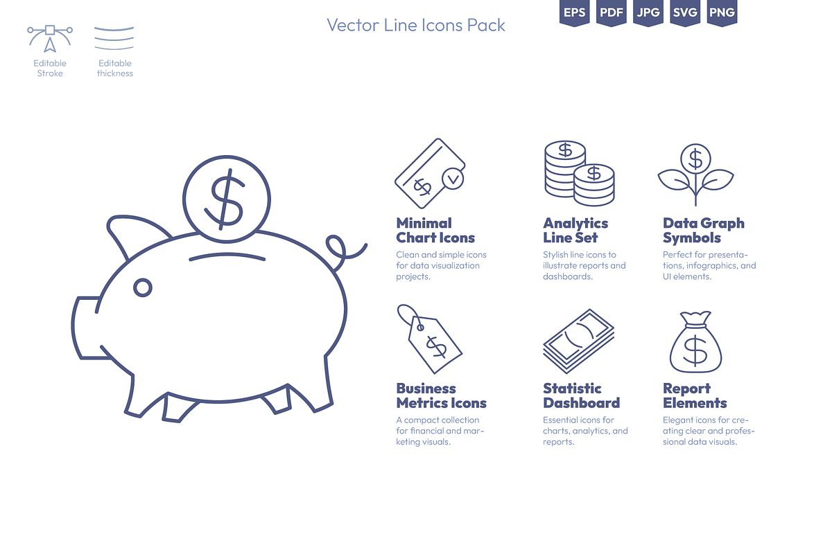 Business Icons Set, an Outline Icon by Ilia Design (Photo 3 of 6)