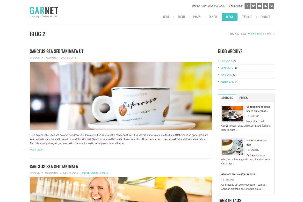Garnet, a Websites & App Template by WeebPal Corp (Photo 4 of 5)