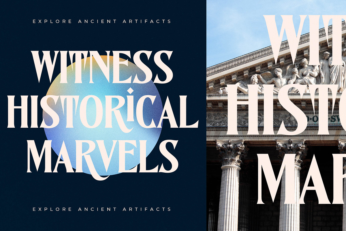 Norique Modern Display Typeface, a Serif Font by Letterena Studios (Photo 7 of 15)