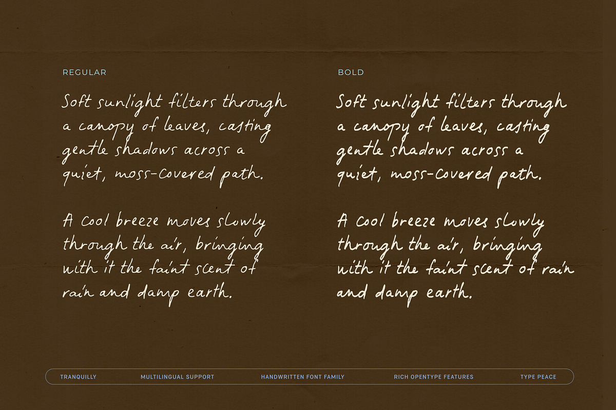 Tranquilly | Handwritten Font, a Handwritten Font by type peace (Photo 4 of 19)