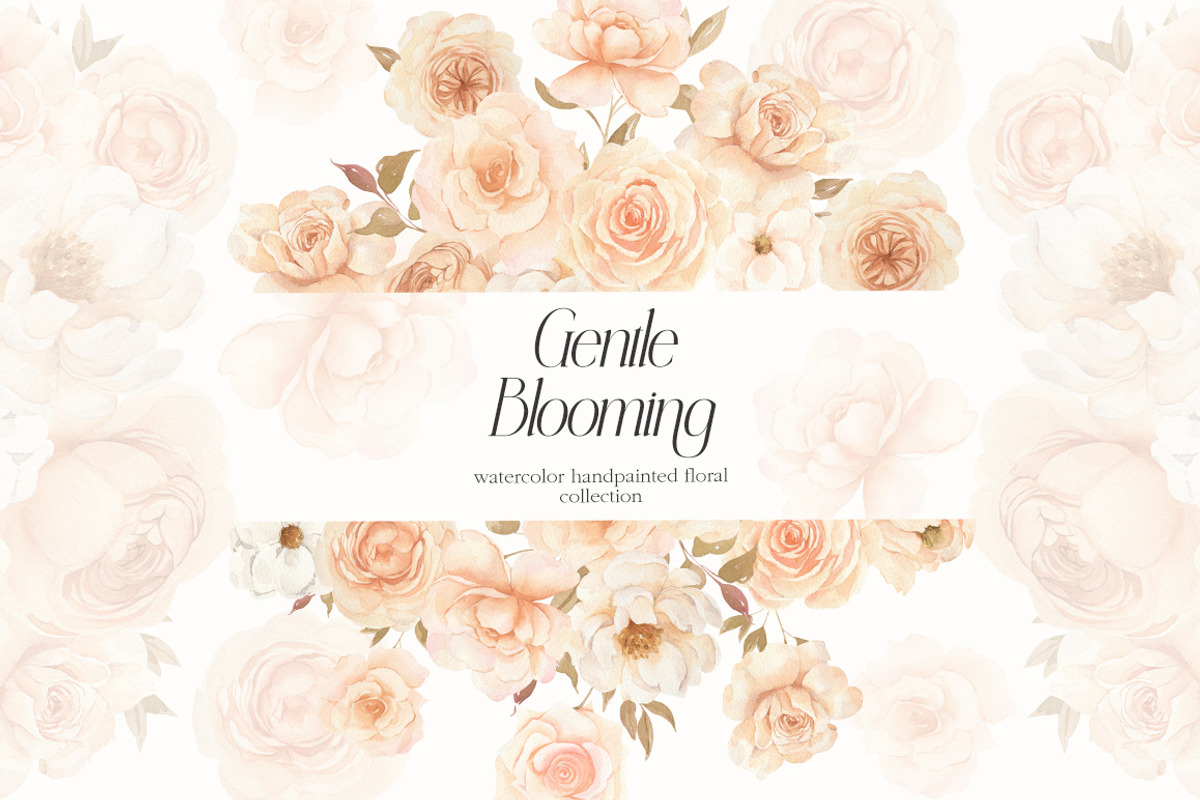Gentle Blooming Watercolor Flowers, a Decorative Illustration by ViktoriyaD (Photo 4 of 10)