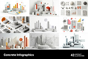 Concrete infographics, a Finance Illustration by Handmadefont (Thumbnail 2 of 11)