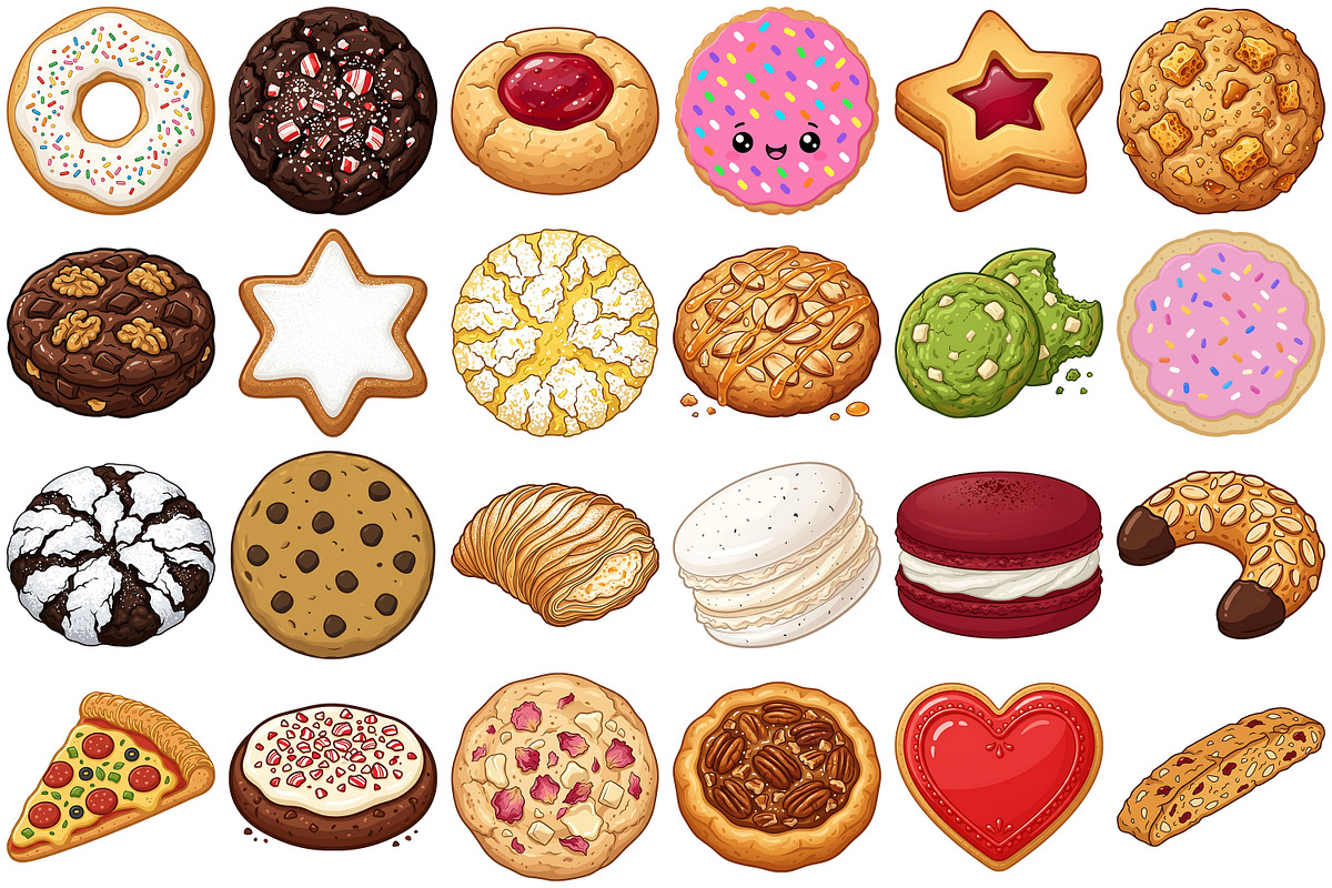 Cookies Clipart, a Food Illustration by Forhadx5 (Photo 5 of 9)