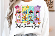 Just A Silly Goose Summer PNG, an Illustration by CreationArt (Thumbnail 2 of 5)