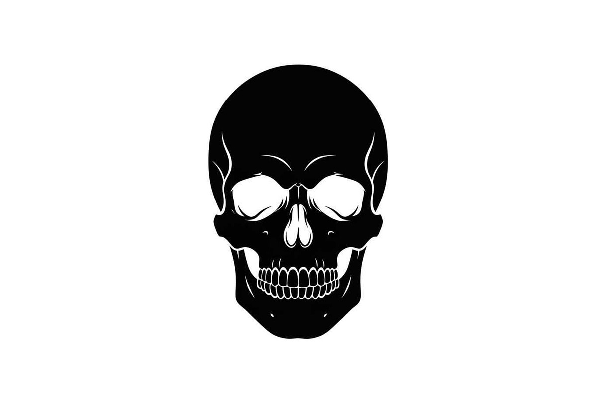 50 Skull Head Silhouette Vector Bund, an Illustration by Creativeshirt (Photo 9 of 51)
