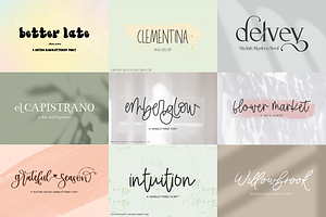 Handlettered Font Bundle